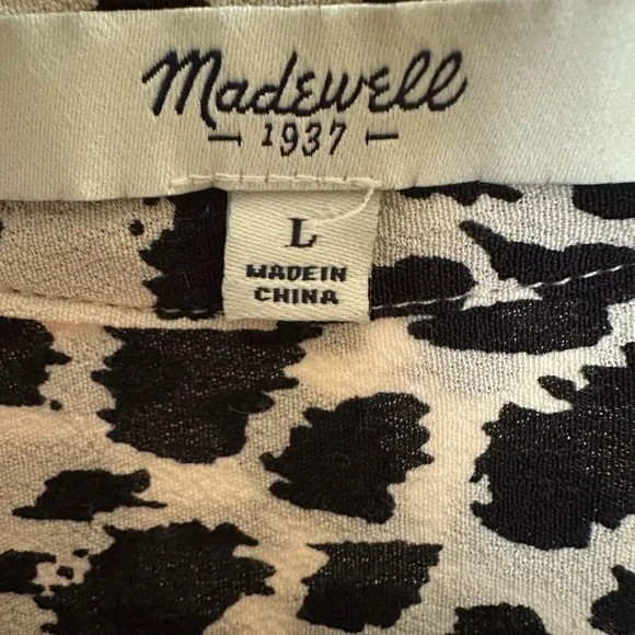 Madewell Morningside Leopard Print Shift Dress Size: L - Picture 8 of 8